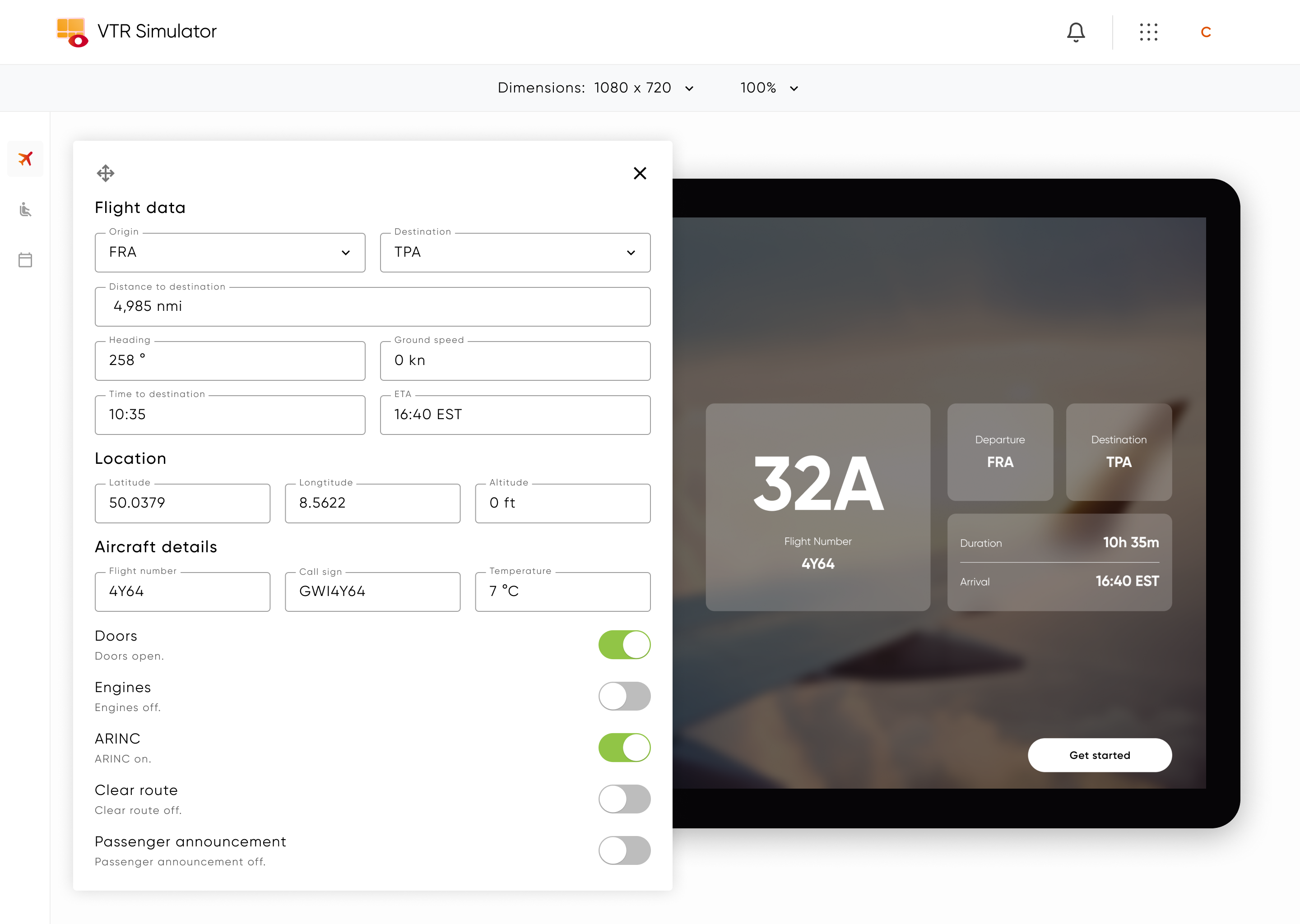 VTR testing environment